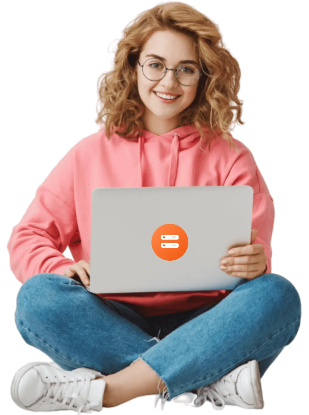 Illustration of a website owner managing web hosting